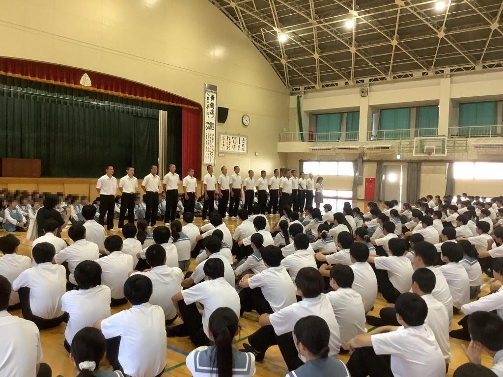 壮行会の様子